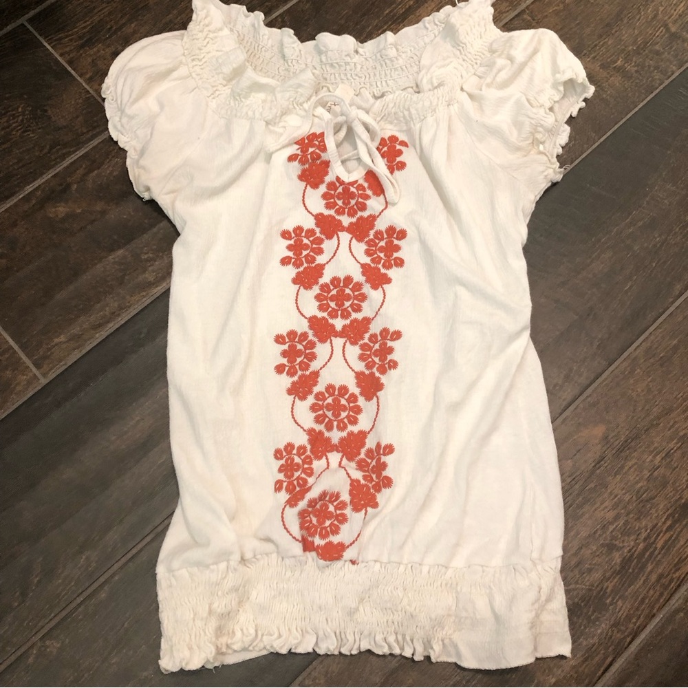 EUC Annabelle Peasant Top